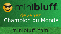 Muriel joue au Minibluff